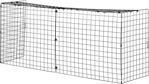 Homcom extendable fire guard - fire,