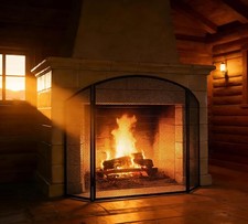 Kingson Black Fireplace Guard