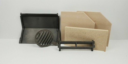 Baffle grate fire bricks - baffle/grate/fire, bricks/log