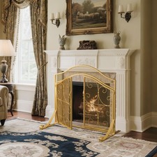 Fireplace Screen W/ 2 Doors