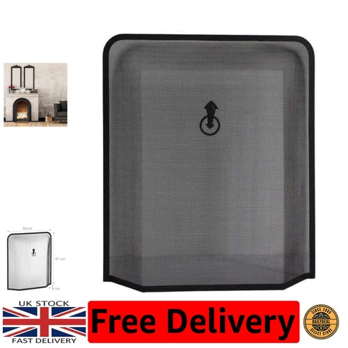 Elegant black fire guard - black,