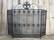 Black Wrought Iron Fleir De